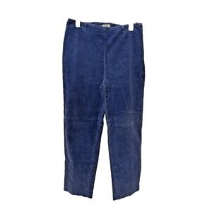 Vintage LL Bean Pull On Corduroy Pants Size 14 Straight Leg Teacher Twee Western